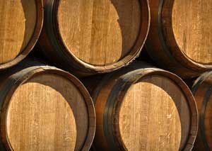 Riesling wine barrels